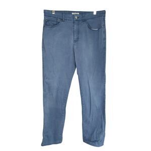 Peter Millar Pants Mens 34x31 Blue Chino Hemmed‎ Stretch 5 Pocket